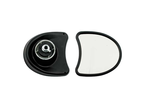 TOURING FAIRING MOUNT MIRROR KIT. SINGLE VISION, BLACK