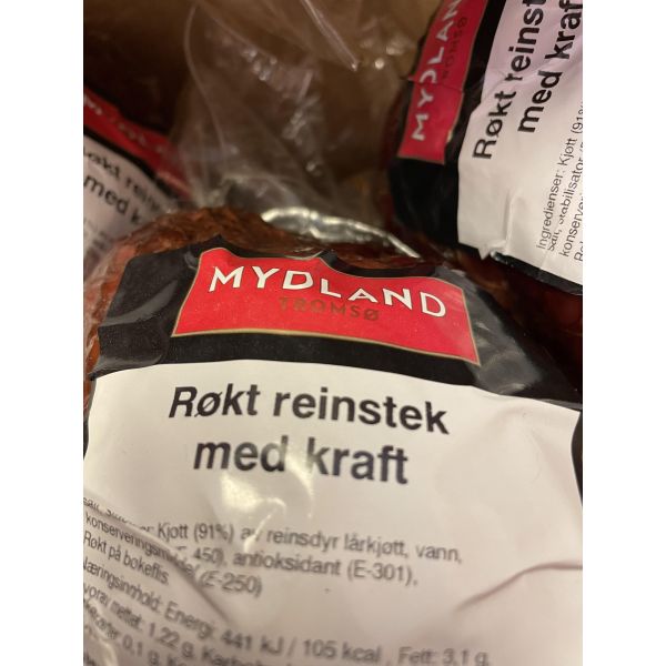 Røkt reinsteik 13510g