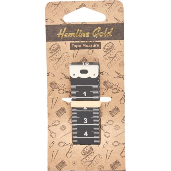 HEMLINE GOLD MÅLEBÅND SORT 150CM/60?