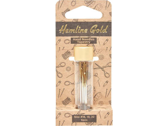 HEMLINE GOLD STRAMAJNÅLE U/SPIDS 18/22