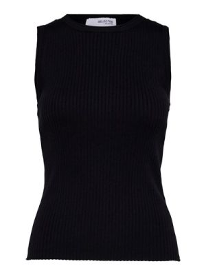 Lydia O-neck Top Blk