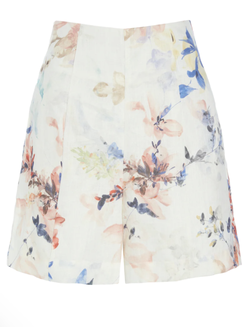 Jessa NS Shorts Fleur Ocean | Jessa NS Shorts i Fleur Ocean fra Dea Kudibal