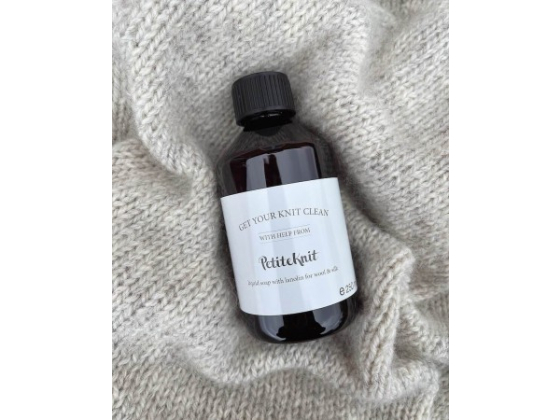 GET YOUR KNIT CLEAN WITH HELP FROM PETITEKNIT - LIQUID SOAP WITH LANOLIN FOR WOOL & SILK