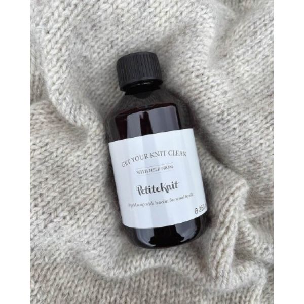 GET YOUR KNIT CLEAN WITH HELP FROM PETITEKNIT - LIQUID SOAP WITH LANOLIN FOR WOOL & SILK