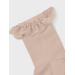 Lil' Atelier - Bomullsokk med blonde, Rose Dust