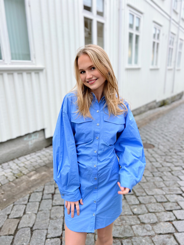 Enara Dress - Cornflower Blue - Image 3