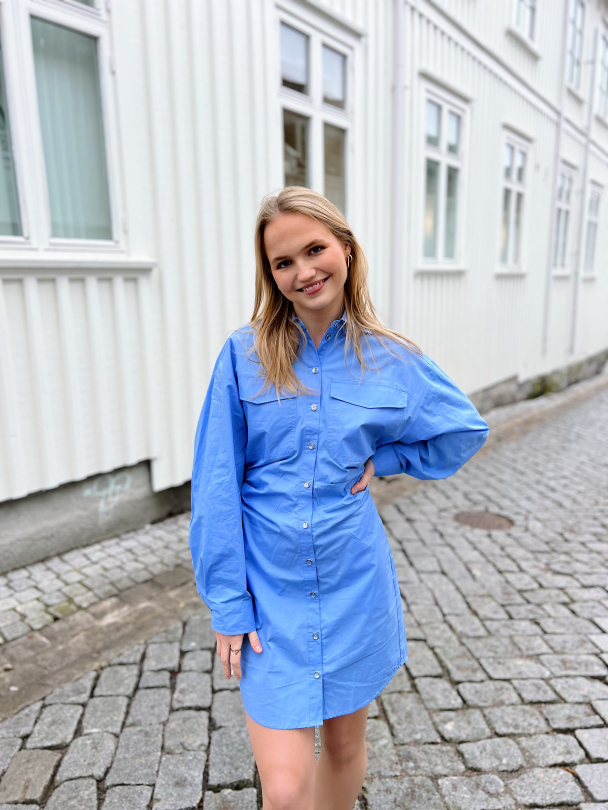 Enara Dress - Cornflower Blue - Image 4