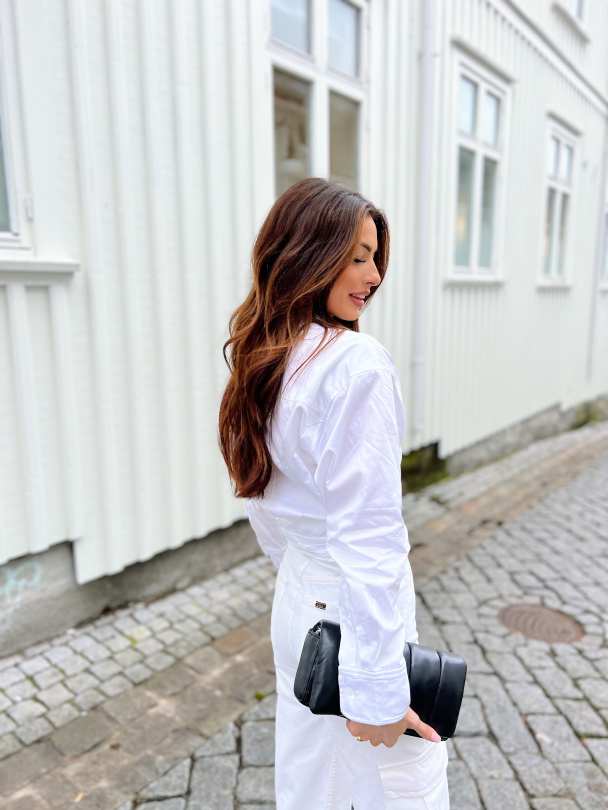 Closa Wrap Shirt - White  - Image 6