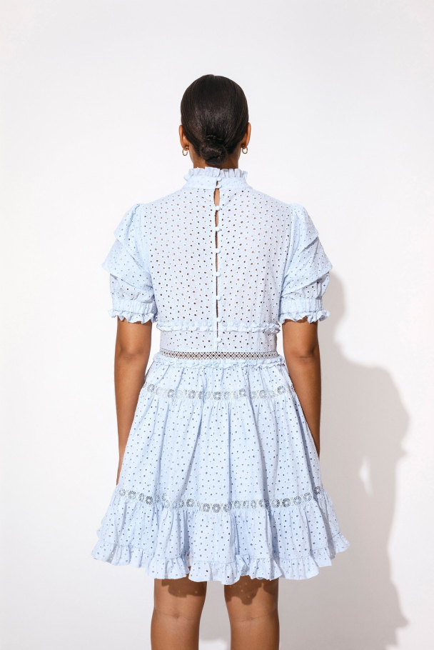 BY MALINA Iro Mini Lace Dress - Image 4