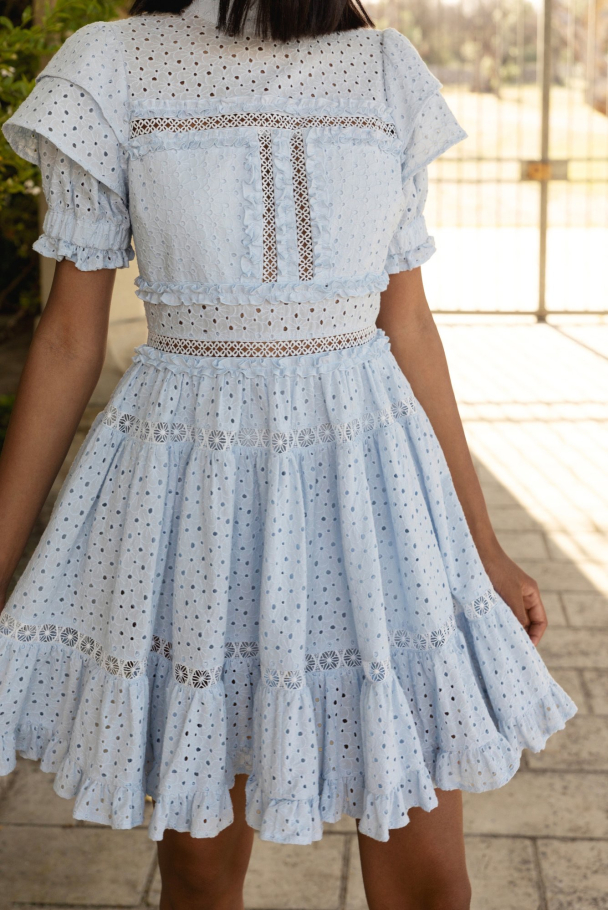 BY MALINA Iro Mini Lace Dress - Image 1