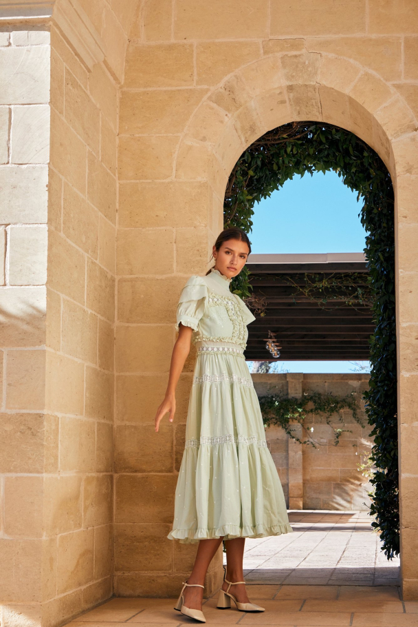 BY MALINA Iro Maxi Lace Dress - Image 1