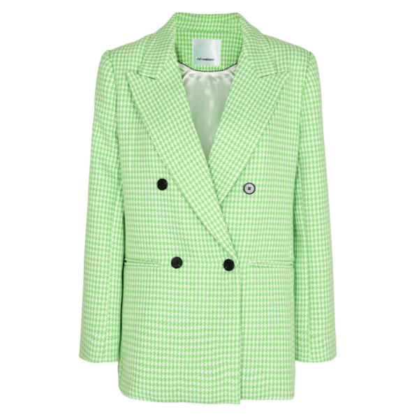 Emmet Oversize Check Blazer |  Emmet Oversize Check Blazer i mint green fra Co´Couture