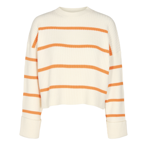 Row Stripe Box sweater |  Row Stripe Box Crop O-knit fra Co´Couture