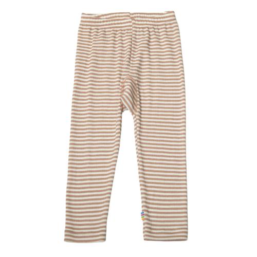 Joha | Leggings Ull/Silke Striper - Brun