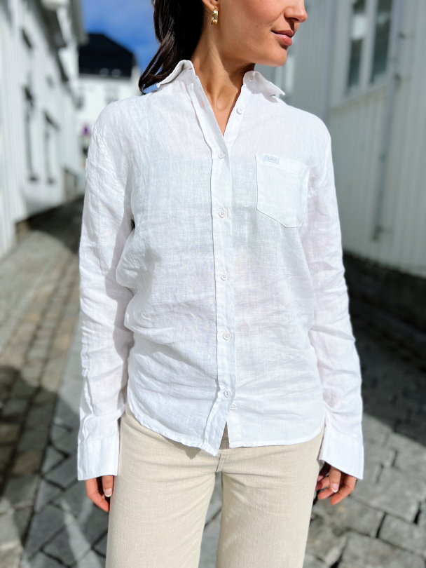 Lucas F Linen Summertime - White  - Image 1