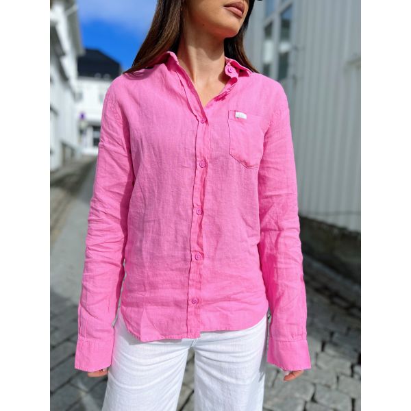 Lucas F Linen Summertime - Azalea Pink 