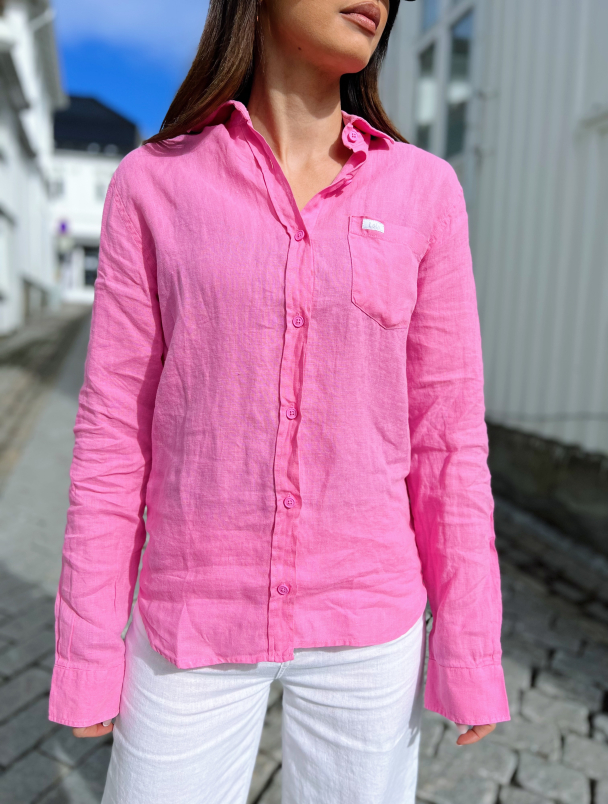 Lucas F Linen Summertime - Azalea Pink  - Image 1