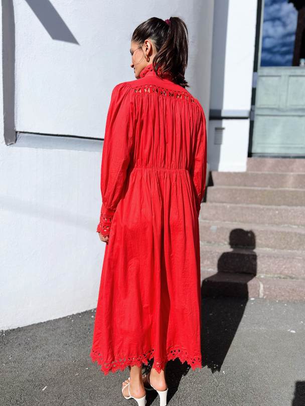 Trima Long Shirt Dress - Bittersweet - Image 3