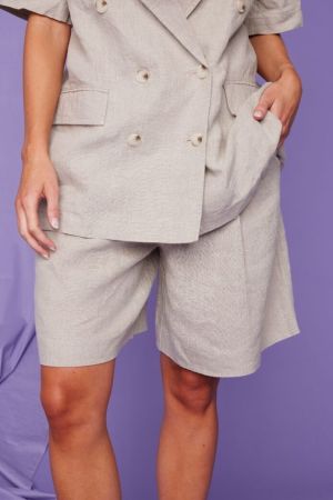 LINE OF OSLO Pluto Linen Shorts