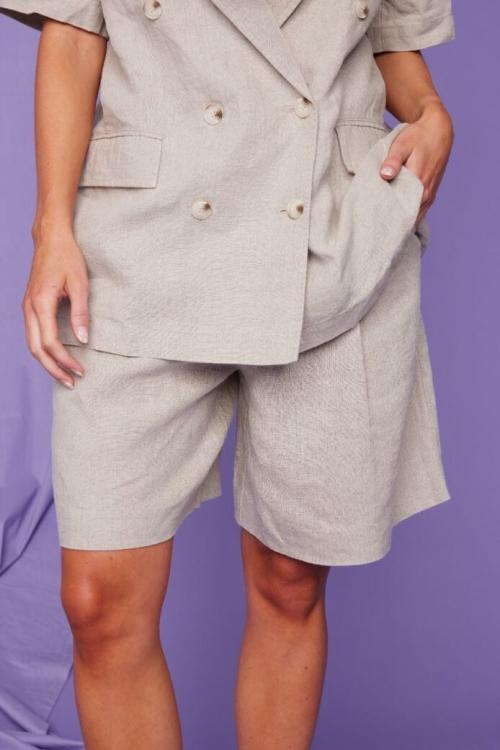 LINE OF OSLO Pluto Linen Shorts