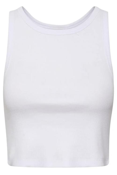 Drew Cropped Top - Bright White 