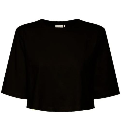 Jory Cropped Tee - Black 