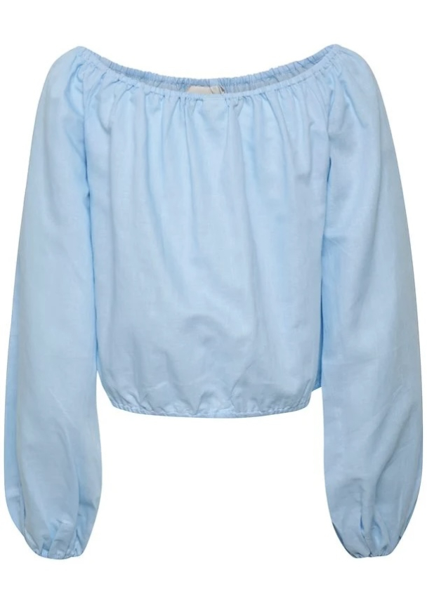 Lolian Off Shulder Blouse - Clear Sky - Image 4