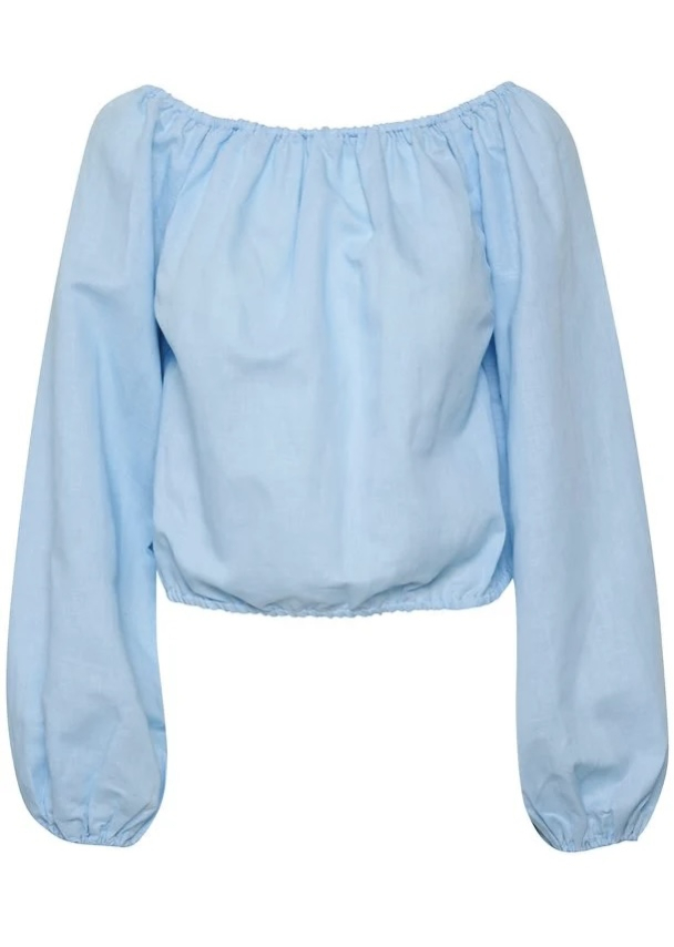 Lolian Off Shulder Blouse - Clear Sky - Image 1