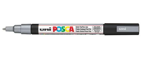 Uni POSCA PC-3M – Fine 0,9-1,3mm – 26 Silver