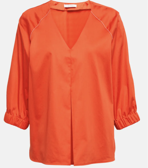 Pordoi Red Blouse | Pordoi Red Blouse fra Max Mara