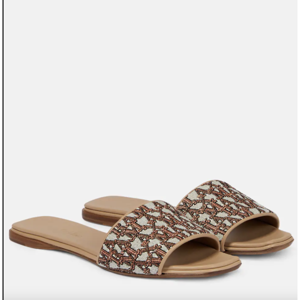 Fridac Sandals w/monogram | Fridac Sleek Sandals w/monogram fra Max Mara