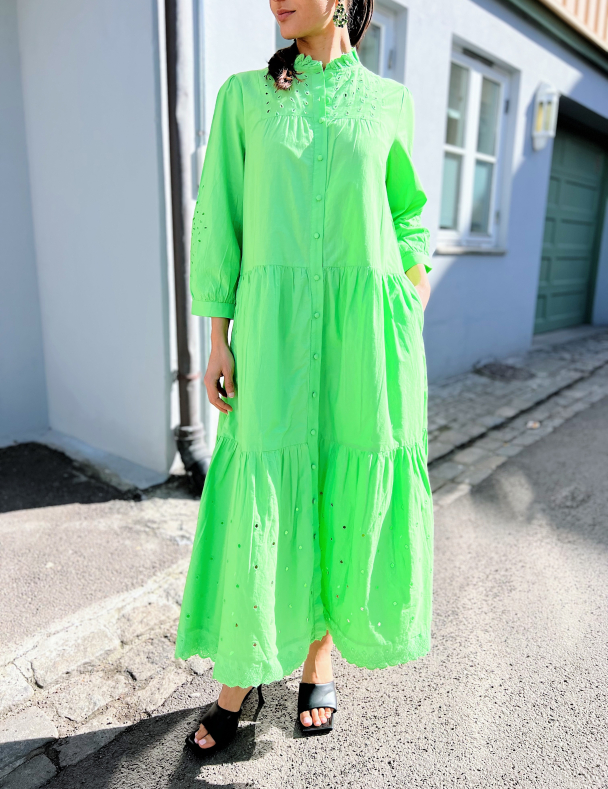 Violetta 3/4 Long Dress - Summer Green - Image 1