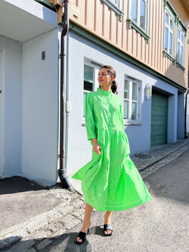 Violetta 3/4 Long Dress - Summer Green - Image 5