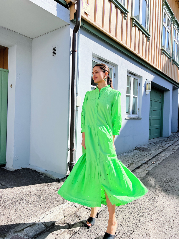 Violetta 3/4 Long Dress - Summer Green - Image 7