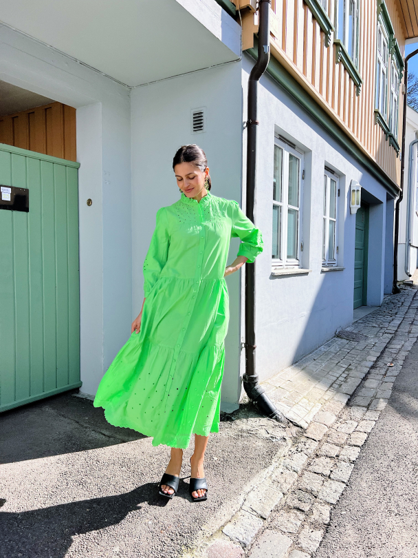 Violetta 3/4 Long Dress - Summer Green - Image 10