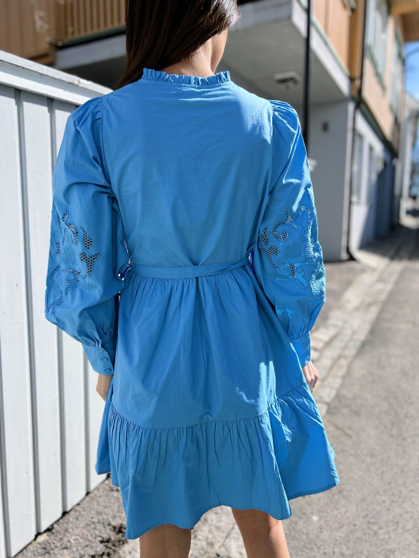 Zira Shirt Dress - Azure Blue - Image 2
