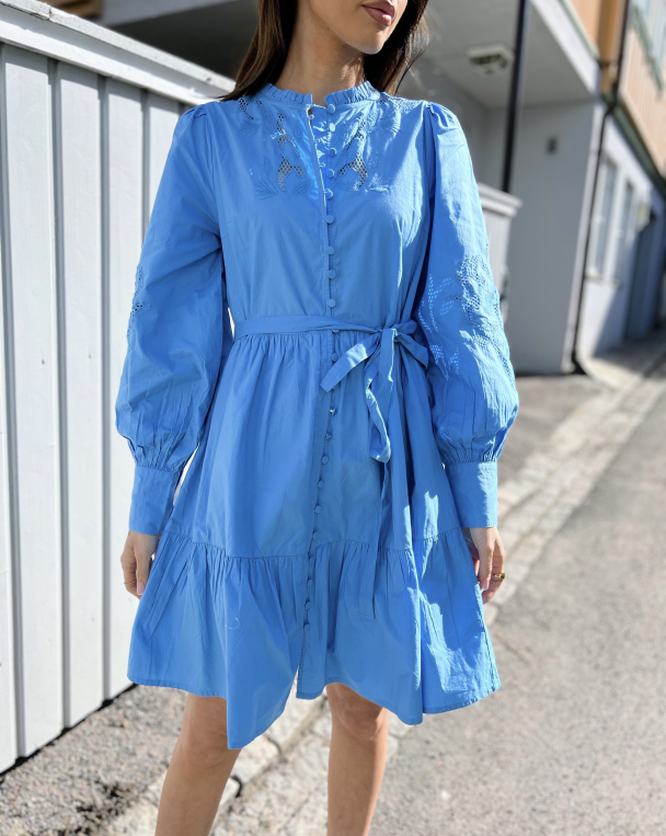 Zira Shirt Dress - Azure Blue - Image 1