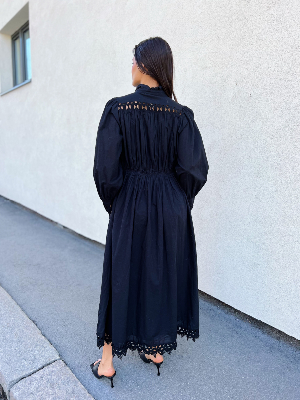 Trima Long Shirt Dress - Black - Image 3