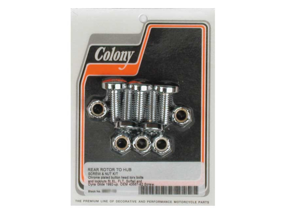  REAR BRAKE ROTOR BOLT & NUT KIT.