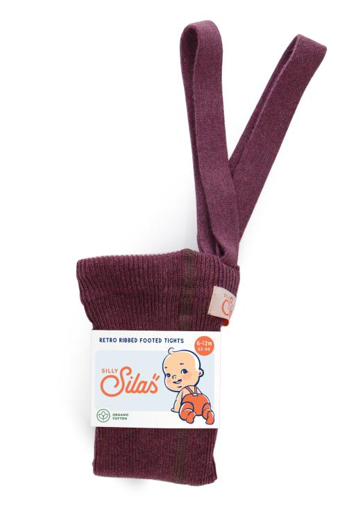 Silly Silas | Tights Footed - Fig Blend
