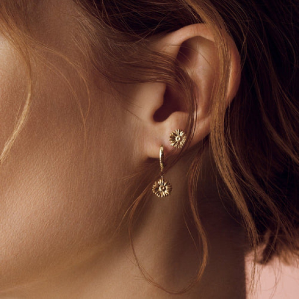 ORELIA Metal Daisy Stud - Image 3