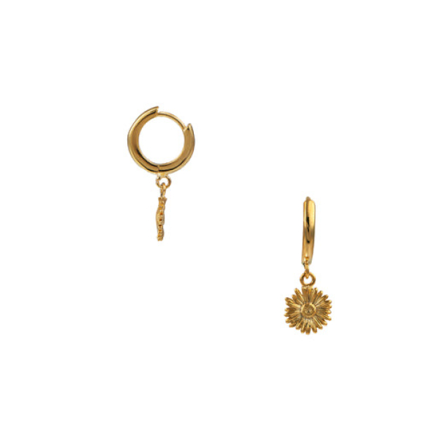 ORELIA Metal Daisy Earring - Image 1