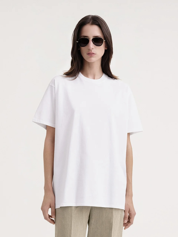 Straight Cotton Tee - Image 1