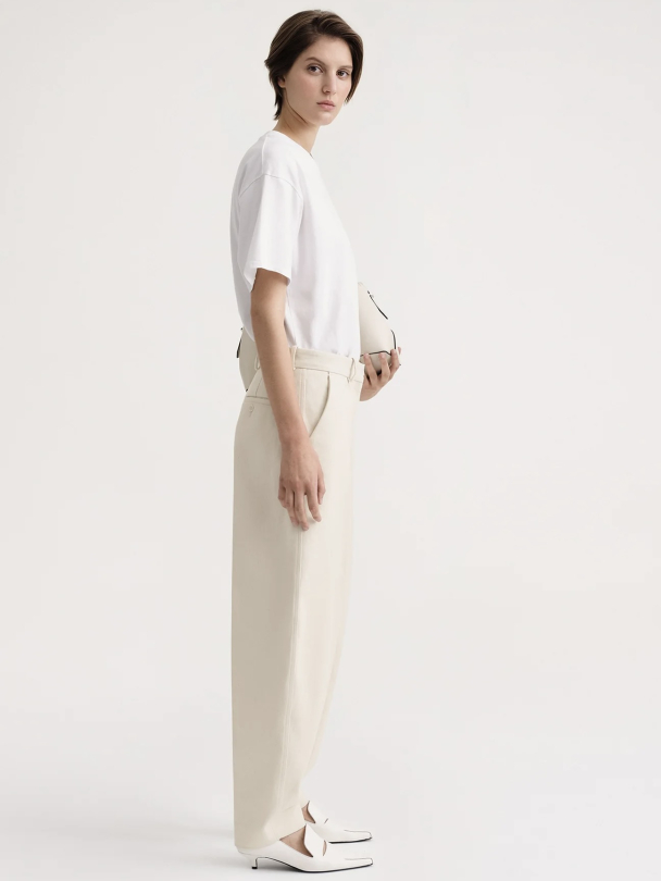 Barrel Leg Cotton Trousers  - Image 2