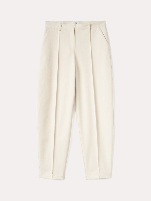 Barrel Leg Cotton Trousers  - Image 4