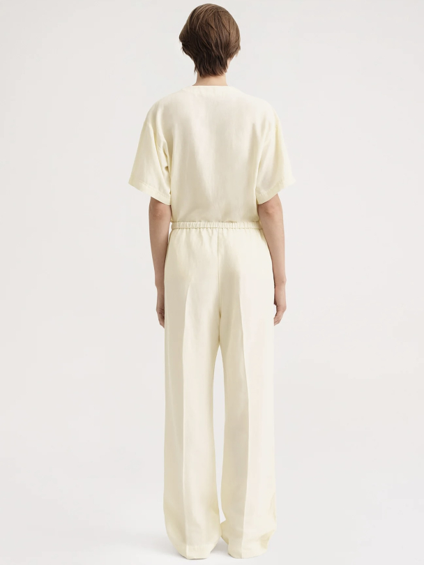 Press-Creased Drawstring Trousers - Image 3