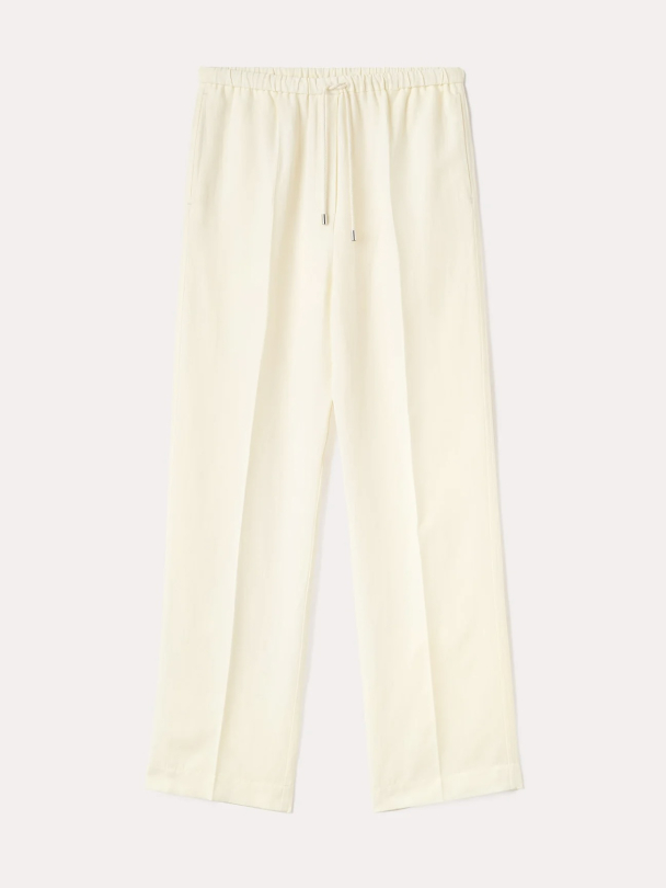 Press-Creased Drawstring Trousers - Image 4