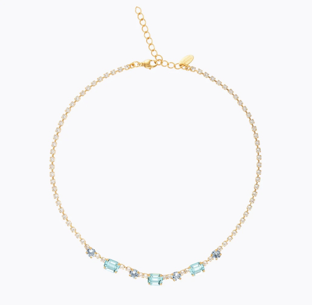 Corinna Necklace Gold - sea breeze combo - Image 1
