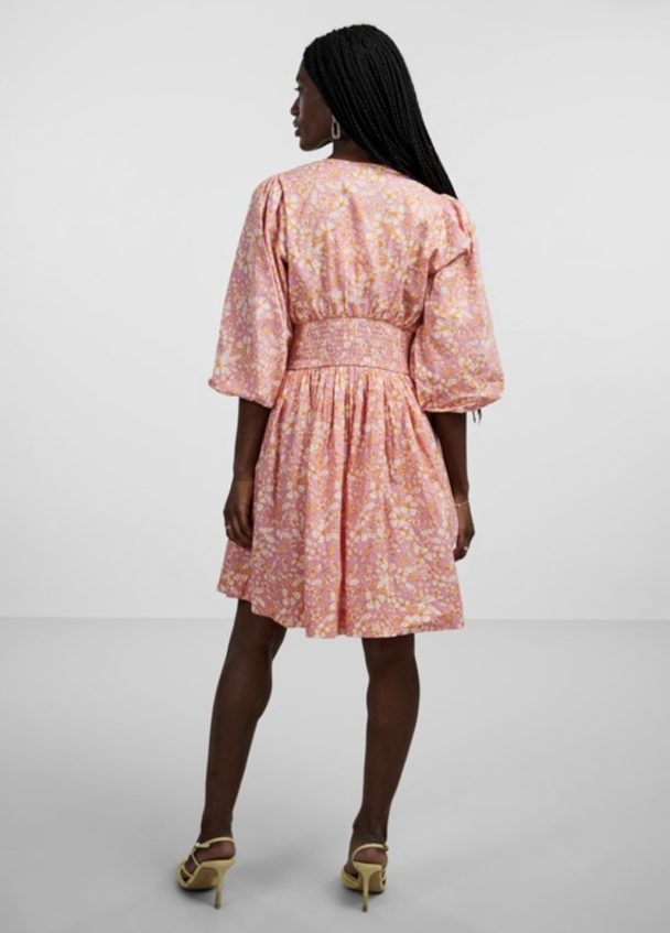 Lana 3/4 Shirt Dress - Rosebloom  - Image 3