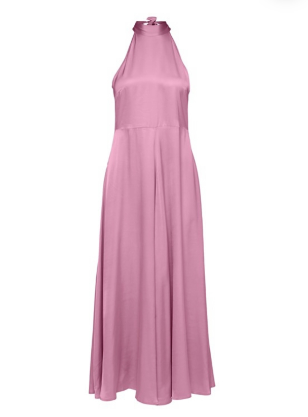 Regina Halterneck Ankle Dress - Rosebloom  - Image 2